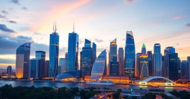 Modern Australian skyline illustrating managed services industry growth.