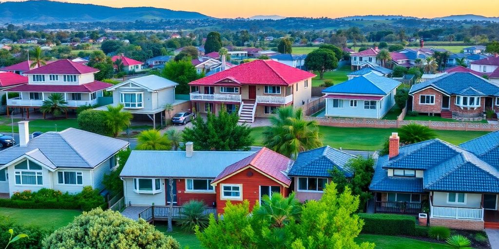Houses in Australia reflecting affordable investment property options.