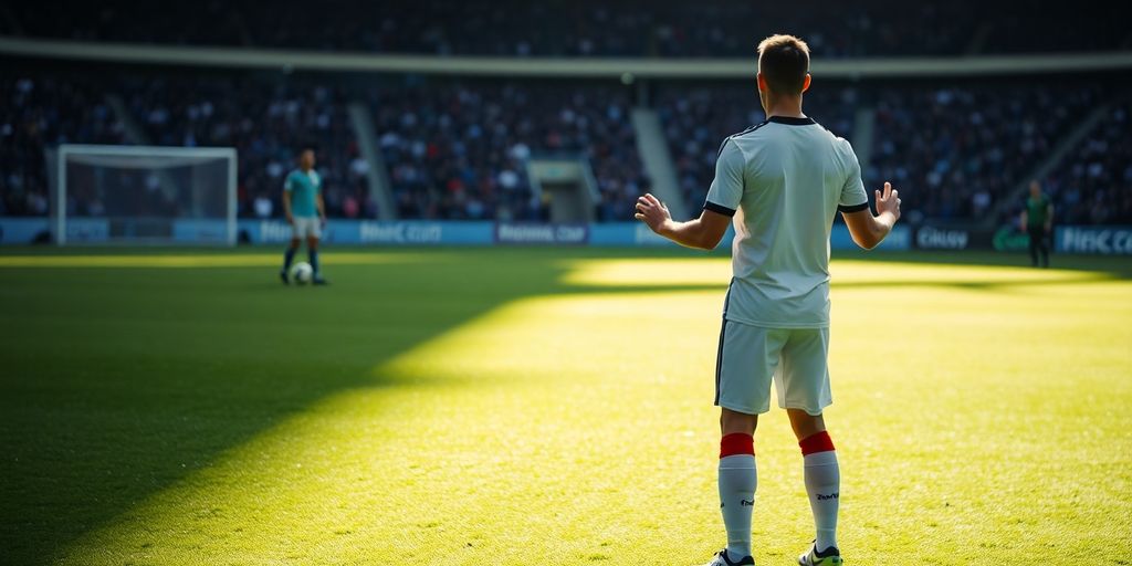 Footy player caught offside, fair dinkum!