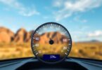 Speedometer displaying fast internet speeds in Australia.