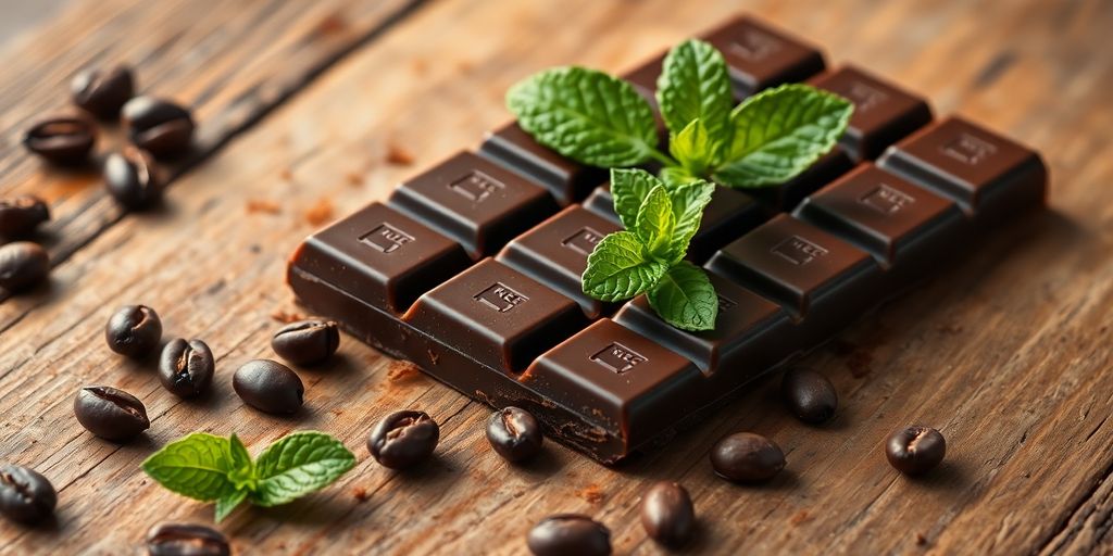 Dark chocolate bar, healthy, delicious, no worries.