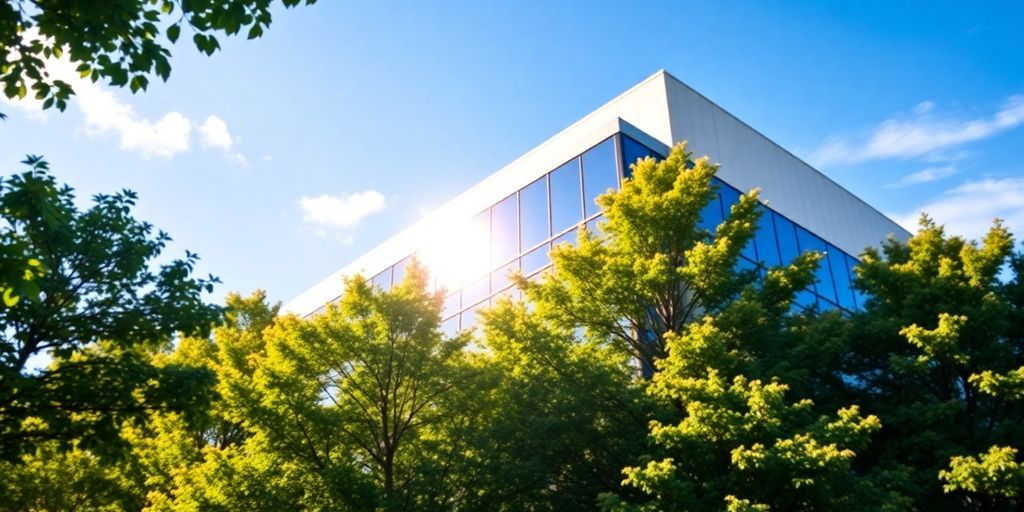 Modern Australian IT company office building.