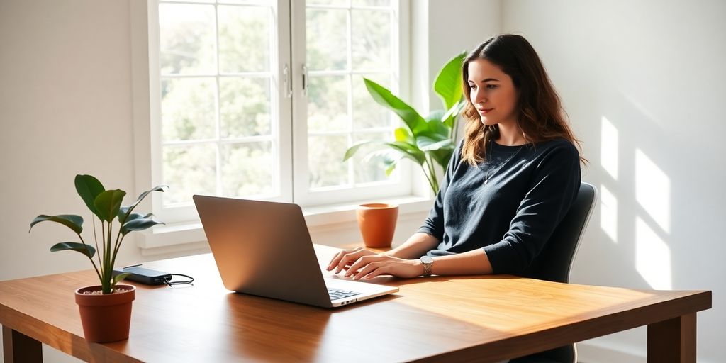 Aussie working from home, ideas flowing.