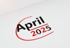 Calendar with 2025 highlighted.