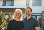 Australian couple looking at a house.