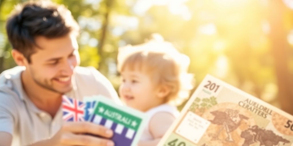 Family budgeting childcare expenses in Australia.