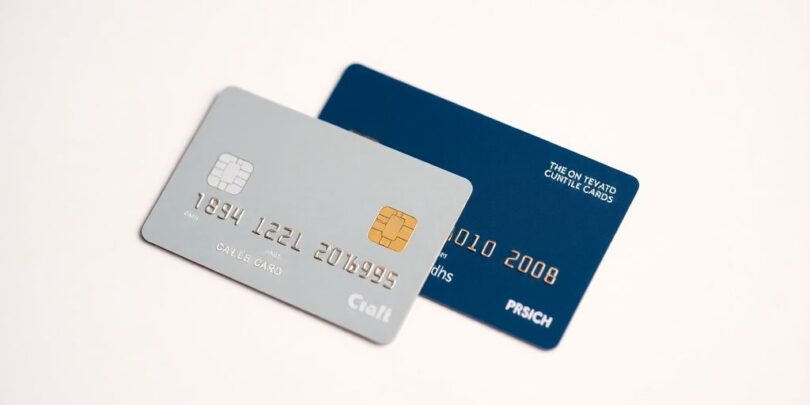 Debit card and credit card comparison.