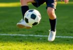 Beginner juggles soccer ball in Australia.