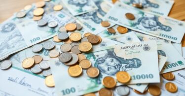 Australian tax document with currency.