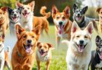 Happy dogs playing outdoors in Australia