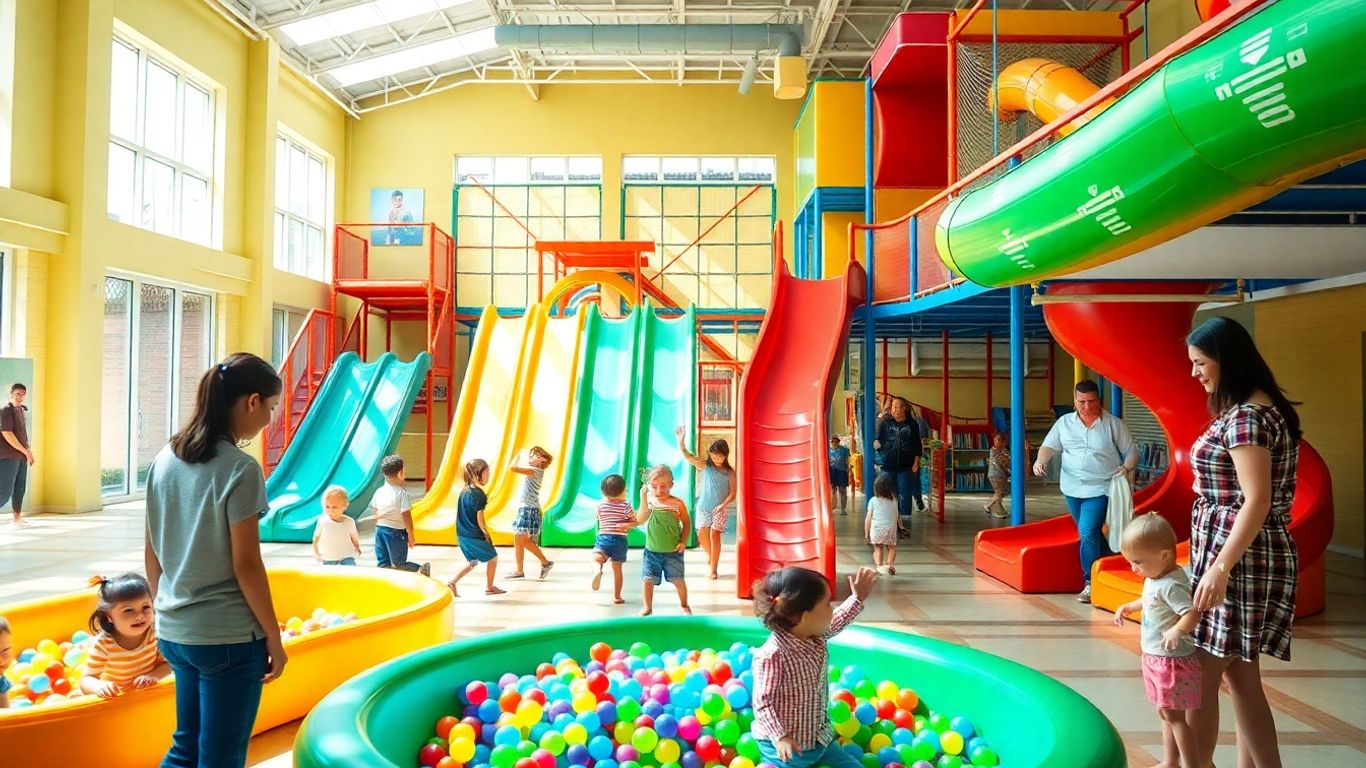 Kids playing at Scrambles Play Centre Wodonga