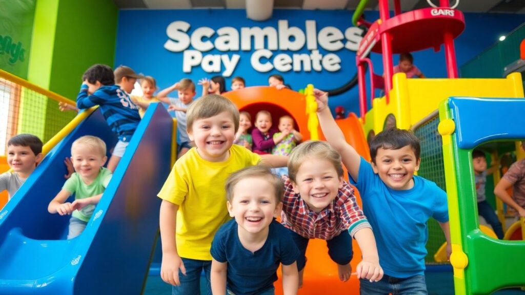 Kids playing at Scrambles Play Centre Wodonga