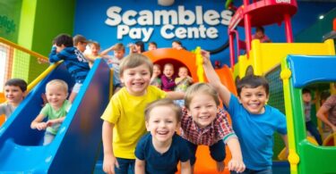 Kids playing at Scrambles Play Centre Wodonga