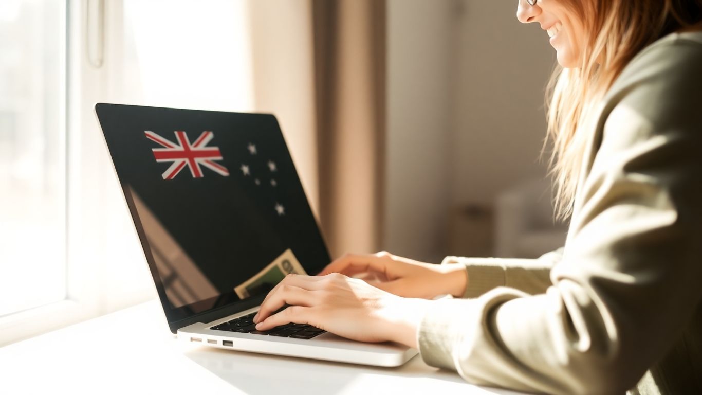 Australian earning money from data entry side hustle