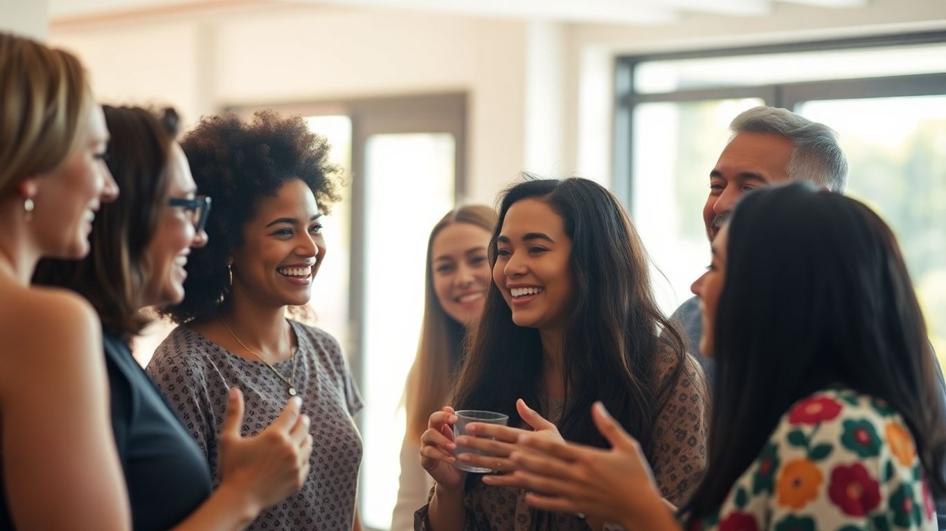 People connecting at Australia's Deaf Society.
