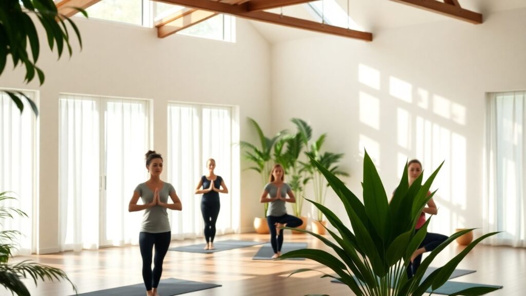 Peaceful yoga retreat in Melbourne.