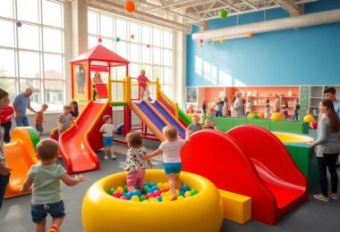 Kids playing at indoor Narre Warren playcentre