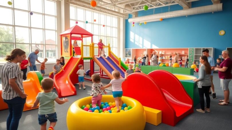 Kids playing at indoor Narre Warren playcentre