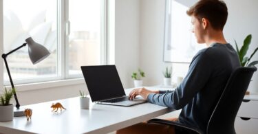 Person in Australia doing online data entry job