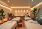 Luxurious Australian day spa interior with relaxing atmosphere