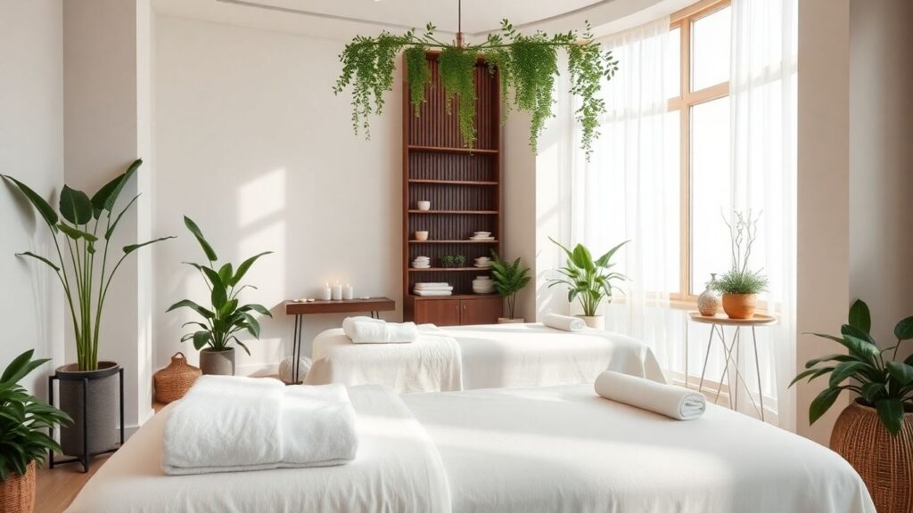 Luxurious Sydney day spa interior with relaxing atmosphere