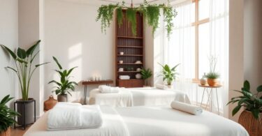 Luxurious Sydney day spa interior with relaxing atmosphere