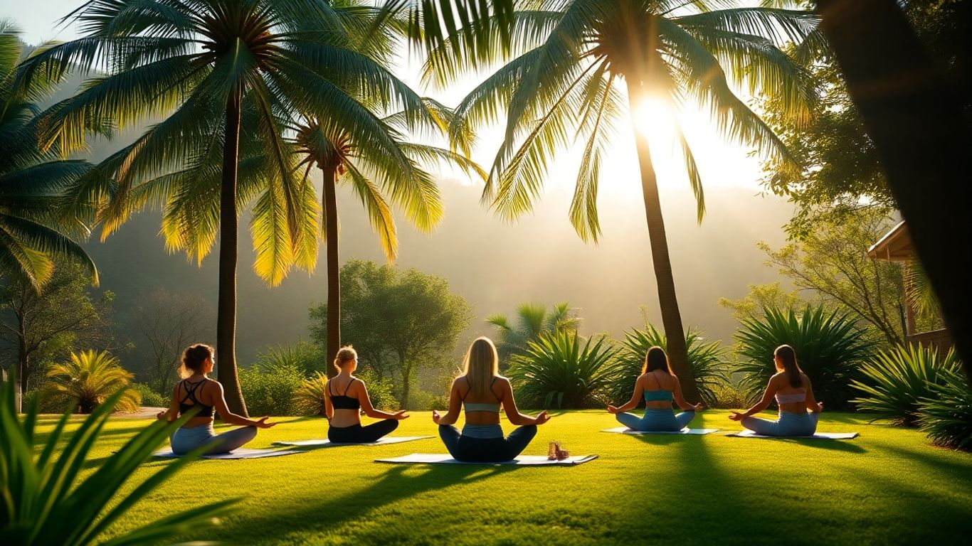 Health retreat on Sunshine Coast with yoga