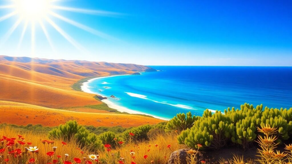Artistic landscape of Western Australian coast