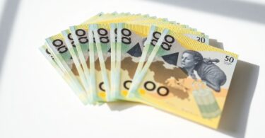 Australian dollar bills, money, income, pay