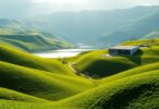 Peaceful health retreat landscape near Melbourne.