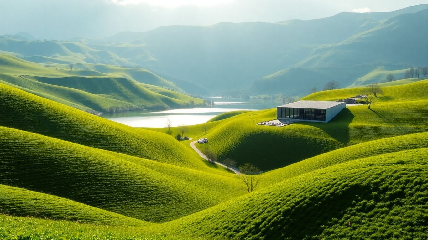 Peaceful health retreat landscape near Melbourne.
