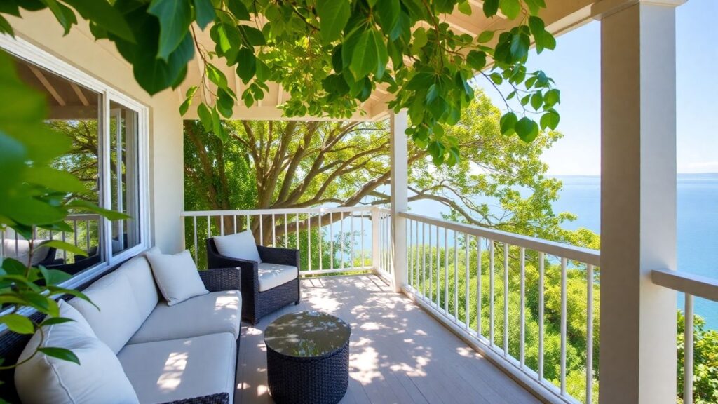 Peaceful Brisbane retreat with lush greenery and calm water.