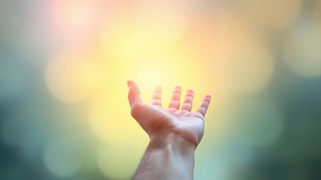 Hand reaching for glowing light, Lotterywest grants opportunity