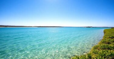 Clean water and Australian landscape.