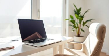 Person working from home in Australia.