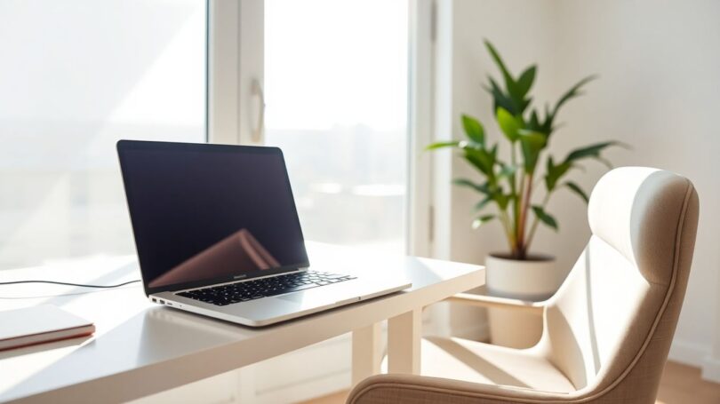 Person working from home in Australia.
