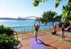 Peaceful yoga retreat overlooking Sydney harbour