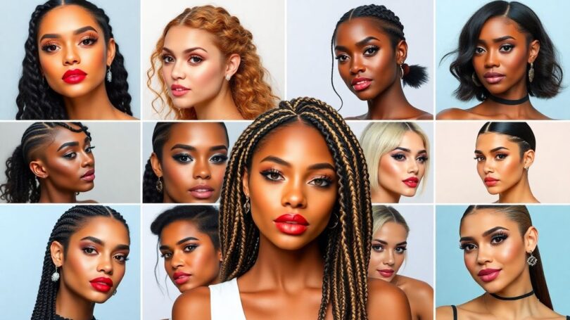 Australian beauty and hair trends: diverse styles.