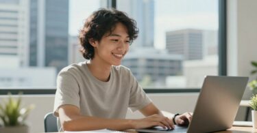 Australian person working from home, no experience needed.