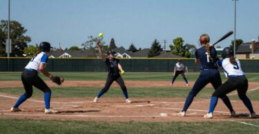 Penrith Softball Club players in action on the field.
