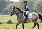 Young rider happily on a pony at La Perouse.