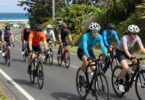 Cyclists enjoying a scenic ride on the Gold Coast.