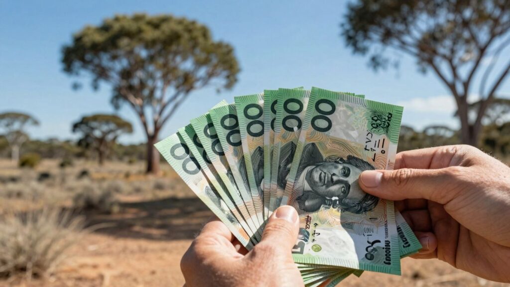 Australian dollars and landscape for investment guide.