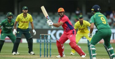 Cricket players in action during Australia Domestic One Day Cup.