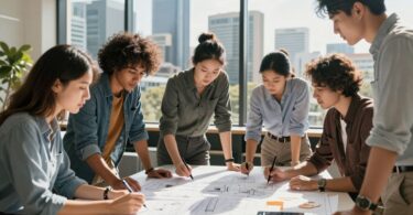 Australian entrepreneurs celebrating innovation and startups.