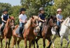 Kids riding ponies at La Perouse Pony Club