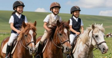 Kids riding ponies at La Perouse Pony Club