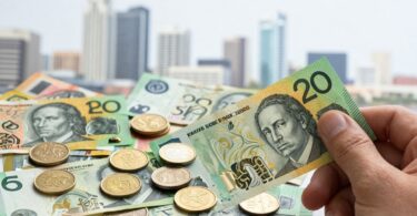 Australian money and coins for quick cash.