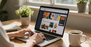 Aussie working from home, earning extra cash online.