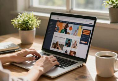 Aussie working from home, earning extra cash online.